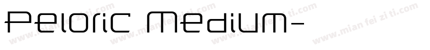 Peloric Medium字体转换